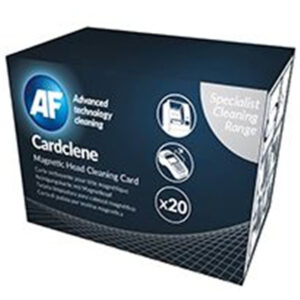 AF ACCP020 AF Cardclene Swipe / Entry Machine Cleaners - 20 Pack Sachet-packed plain cards impregnated with Isopropanol Cleaning systems for magnetic card reading equipment and ATM cash machine - NZ DEPOT