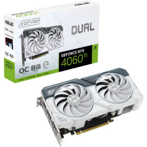 ASUS DUAL NVIDIA GeForce RTX 4060 Ti OC White 8GB GDDR6 Graphics Card NZDEPOT - NZ DEPOT