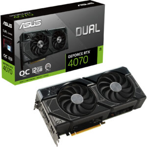 ASUS DUAL NVIDIA GeForce RTX 4070 OC 12GB GDDR6X Graphics Card - NZ DEPOT