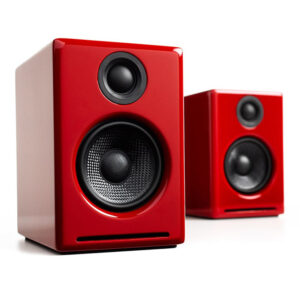 AUDIOENGINE A2 Wireless Desktop Speakers Hi Gloss Red NZDEPOT - NZ DEPOT