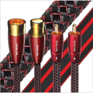 AUDIOQUEST RRIVER01.5 Red River 1.5M 2 to 2 RCA male. Solid perf surface copper Triple balanced.Hard cell foam dielectric. Cold weldedgold plated termination Jacket red black braid NZDEPOT - NZ DEPOT