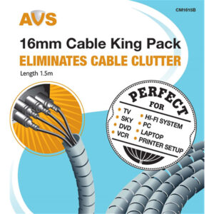 AVS CM1615B 16MM Cable King Pack 1.5m Length NZDEPOT - NZ DEPOT