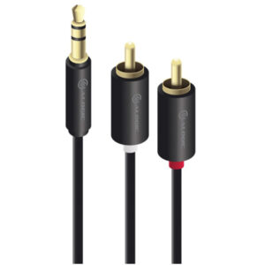 Alogic AD-SPL-02 Premium Cable 3.5mm Stereo Audio Male to 2x RCA Stereo Male 2m - NZ DEPOT