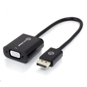 Alogic Elements DP-VGA-ADPC Adapter DisplayPort Male to VGA Female 20cm - Black Universally Compatible with All Brands like HP