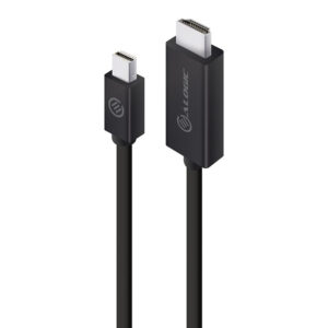 Alogic Elements ELMDPHD 01 Cable Mini DisplayPort Male to HDMI Male 1m Black Connect Mini DisplayPort Source to a HDMI Display NZDEPOT - NZ DEPOT
