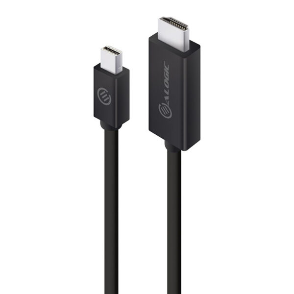 Alogic Elements ELMDPHD-01 Cable Mini DisplayPort Male to HDMI Male 1m - Black Connect Mini DisplayPort Source to a HDMI Display - NZ DEPOT