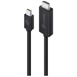 Alogic Elements ELMDPHD-02 Cable Mini DisplayPort Male to HDMI Male 2m - Black Full HD 1920 x 1080 - NZ DEPOT