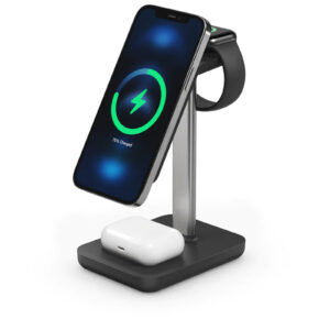 Alogic JMS31SBKAU JOURNEY MAGSAFE COMPATIBLE 3-IN-1 WIRELESS CHARGING STAND BUNDLE (WITH18WWALLCHARGER) - BLACK - NZ DEPOT