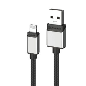 Alogic SULA8P01-SGR ULTRA FAST PLUS USB-A TO LIGHTNING 1M CABLE - SPACE GREY - NZ DEPOT