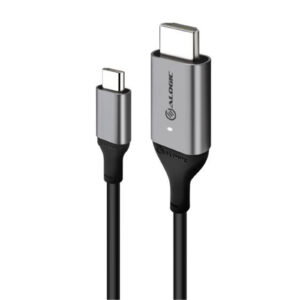 Alogic ULCHD01-SGR 1M ULTRA USB-C (MALE) TO HDMI (MALE) CABLE - 4K 60HZ - NZ DEPOT