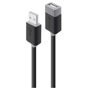 Alogic USB2-02-AA Extension Cable USB 2.0 Type A Male to USB 2.0 Type A Female 2m - Black - NZ DEPOT