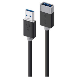 Alogic USB3-02-AA Extension Cable USB 3.0 Type A Male to USB3.0 Type A Female 2m - Black - NZ DEPOT
