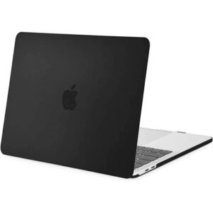 Apple 13" MacBook Pro (2016-2022) Matte Rubberized Hard Shell Case Cover - Matte Black