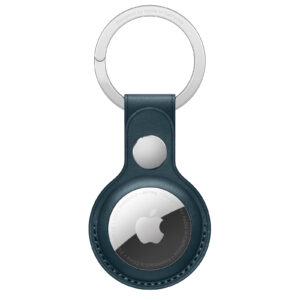 Apple AirTag Leather Key Ring - Baltic Blue - NZ DEPOT