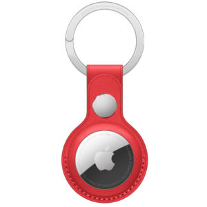 Apple AirTag Leather Key Ring RED NZDEPOT - NZ DEPOT