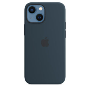 Apple iPhone 13 Silicone Case with MagSafe Abyss Blue Silky Soft touch finish NZDEPOT - NZ DEPOT