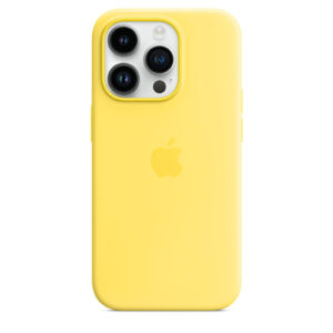 Apple iPhone 14 Pro Silicone Case with MagSafe Canary Yellow Silky Soft touch finish NZDEPOT - NZ DEPOT