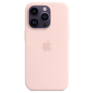 Apple iPhone 14 Pro Silicone Case with MagSafe Chalk Pink Soft touch finish NZDEPOT - NZ DEPOT