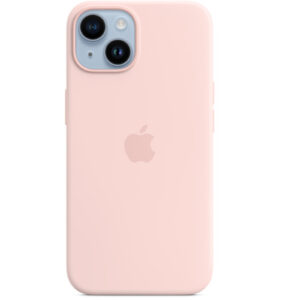 Apple iPhone 14 Silicone Case with MagSafe Chalk Pink Soft touch finish NZDEPOT - NZ DEPOT