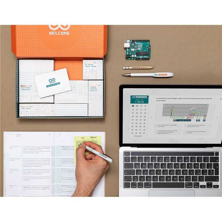 Arduino Fundamentals AKX00020 UNO Bundle of ASK and EXAM Include ...