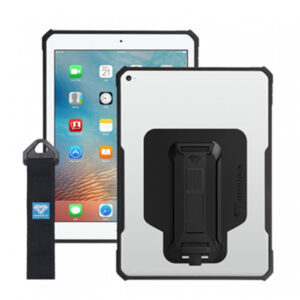 Armor-X (DSX Series) Ultra Slim 4 Corner Anti-impact Case w/ Kickstand & Hand Strap for iPad10.2" ( 9th / 8th & 7th Gen ) - Integrated X-Mount Type-T adaptor (Support Armox-X X-Mount Type-T Mount Accessories) - NZ DEPOT