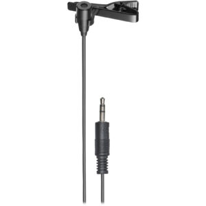 Audio-Technica ATR3350xiS Omnidirectional Condenser Lavalier Microphone newscaster-style with a dual-mono 3.5 mm (1/8") output plug - NZ DEPOT