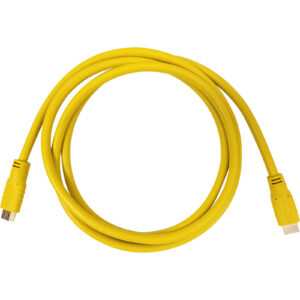 Aurora CA-HDMI-YEL-0.5 HDMI 2.0a Cable 0.5m Yellow 18Gbps 4K2K at 60Hz 4:4:4 HDR High DynamicRange - NZ DEPOT
