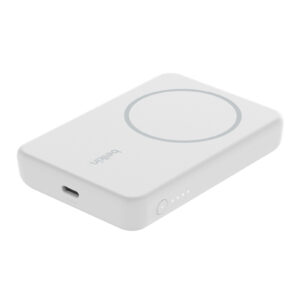 Belkin 5000mAh Magnetic Wireless Charging Powerbank with Stand - White
