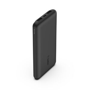 Belkin BoostCharge 10K Power Bank 3 Port - Black with USB-A to USB-C Cable - NZ DEPOT