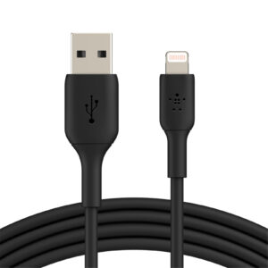 Belkin BoostCharge 1M Lightning to USB-A Cable - Black - NZ DEPOT