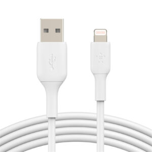 Belkin BoostCharge 2M Lightning to USB-A Cable - White - NZ DEPOT