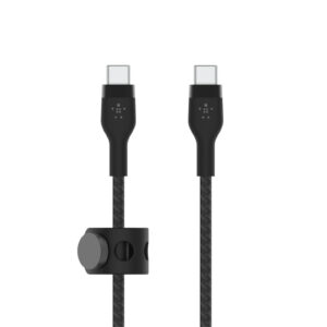 Belkin BoostCharge Pro Flex USB C to USB C Cable 1M Black NZDEPOT - NZ DEPOT