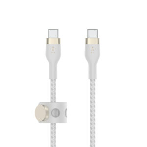 Belkin BoostCharge Pro Flex USB C to USB C Cable 1M White NZDEPOT - NZ DEPOT