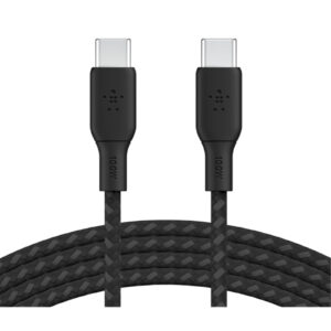 Belkin BoostCharge USB-C to USB- C Cable 100W 2M - Black - NZ DEPOT