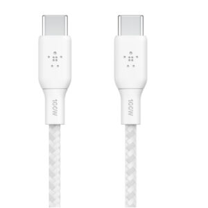 Belkin BoostCharge USB-C to USB- C Cable 100W 3M - White - NZ DEPOT