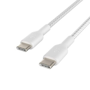 Belkin Braided USB-C to USB-C Cable 1M- White - NZ DEPOT