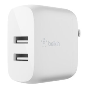 Belkin Dual USB-A 24W Wall Charger - White - NZ DEPOT