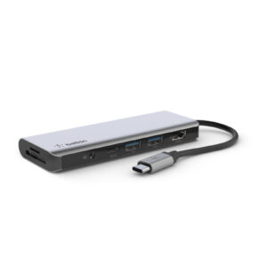 Belkin USB-C 7- in 1 Multiport Hub - Space Grey - NZ DEPOT