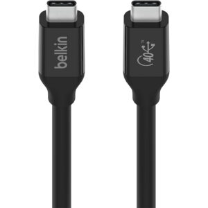 Belkin USB4.0 USB C TO USB C CABLE 0.8M Bandwidth up to 40Gbps Backwards compatible with USB and Thunderbolt 3 NZDEPOT - NZ DEPOT