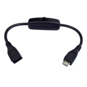 Black USB 2.0 Cable with Power Switch