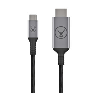 Bonelk Long-Life Series USB-C to HDMI - 2.5m Cable - Black/Space Grey - NZ DEPOT
