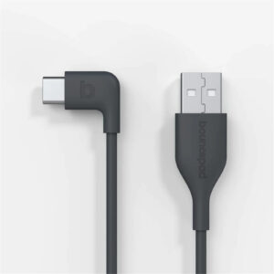 Bouncepad BP-CABCA2 2m USB-C to USB-A Right Angled black - NZ DEPOT