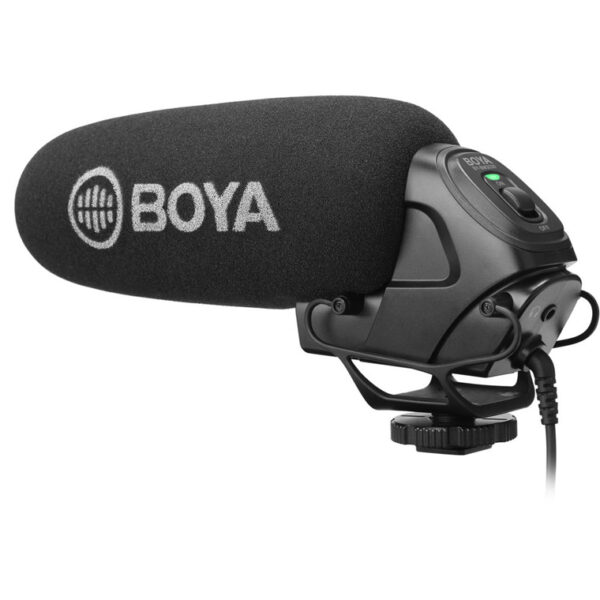 Boya BY-BM3030 On-Camera Supercardioid Shotgun Microphone - The 3.5mm output connector makes it compatible with DSLRs