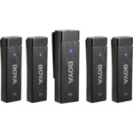 Boya BY-W4 Wireless Lavalier Microphones for Cameras, Camcorder, DSLR, Phone, Computer