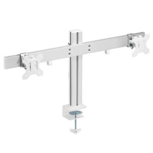 Brateck LDT38 C02 17 32 Dual Monitor Heavy Duty Desk Mount Arm Max Load 8kgs per Monitor. Rotate Tiltand Swivel. Desk Clamp and Grommet Included. VESA 100x10075x75 Colour Gray NZDEPOT - NZ DEPOT
