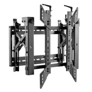 Brateck Lumi LVW03 64T 45 70 Pop Out Portrait Video Wall Bracket Max Load 70kg VESA support up to 600x400 Micro adjustment points for display alignment and level Anti theft design Colour Black NZDEPOT - NZ DEPOT
