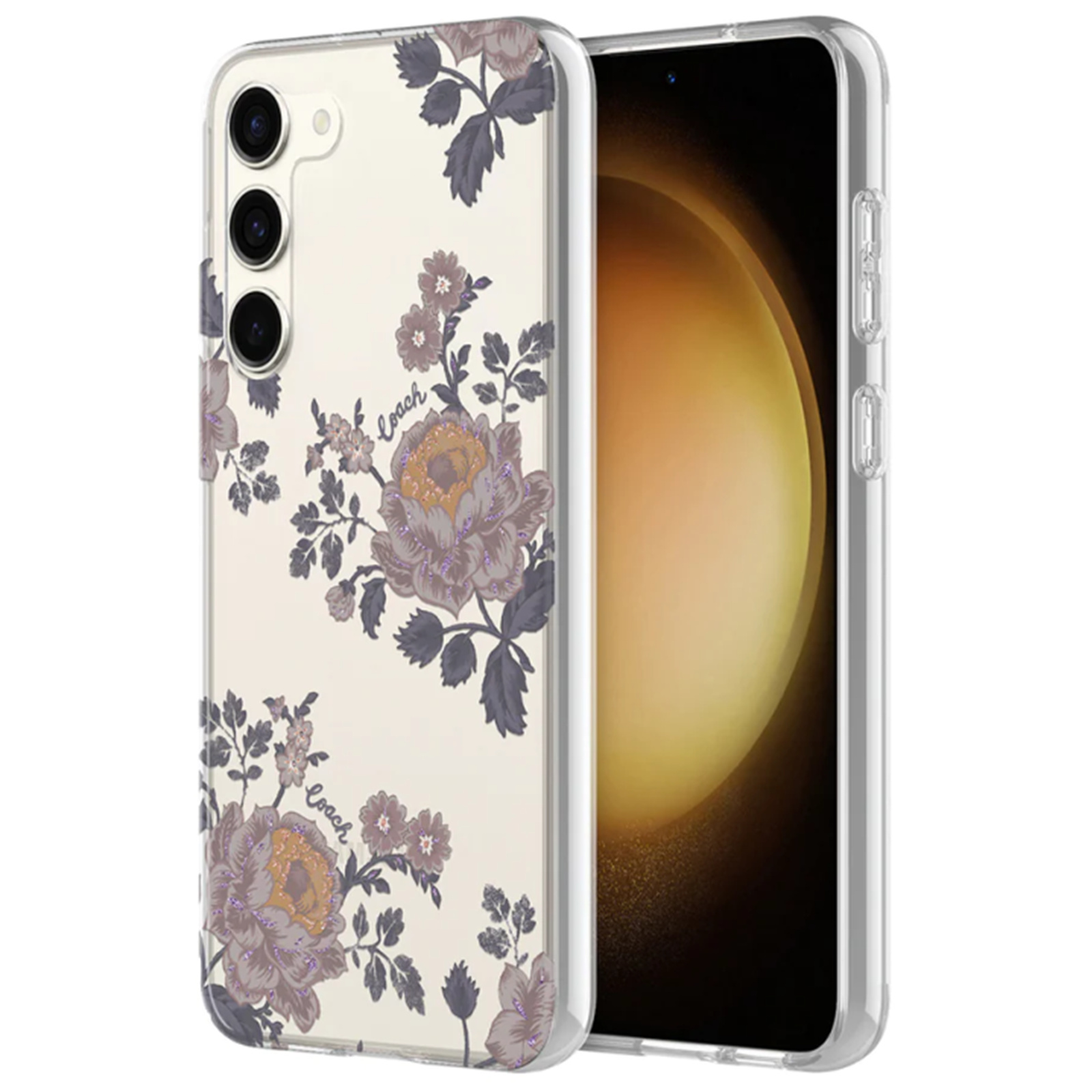 COACH Galaxy S23 Protective case Moody Floral Blush Slim