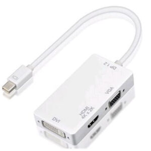 CY DP-082 Mini Display Port V1.2 Male To VGA HDMI 4k x 2k DVI Female 3 in 1 Converter Adapter - NZ DEPOT