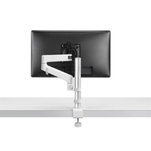 Colebrook Bosson Saunders Lima Single Monitor Arm - White - Maximum Screen Size 27" - Maximum Load 6.5kg - NZ DEPOT