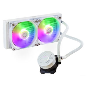 Cooler Master MasterLiquid 240L Core ARGB White All in One Water Cooling Support Intel LGA 1700 / 1200 / 1150